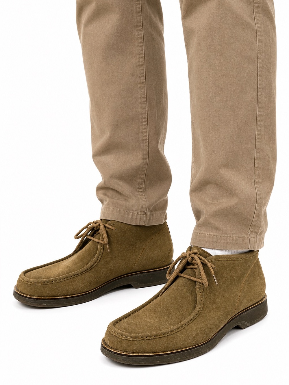 Size 10‎ Prospector Men’s Suede Chukka Boots Dune Brown Moc Toe Casual Comfort
